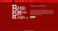 Desktop Screenshot of bandmusicradio.com