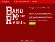 Tablet Screenshot of bandmusicradio.com